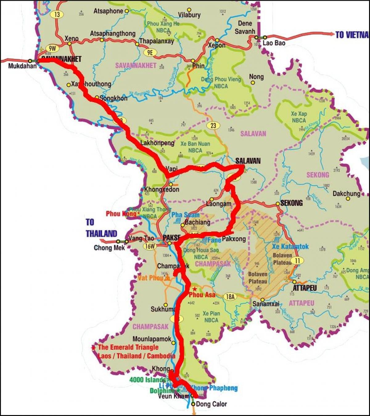 แผนที่ของ savannakhet ลาว name