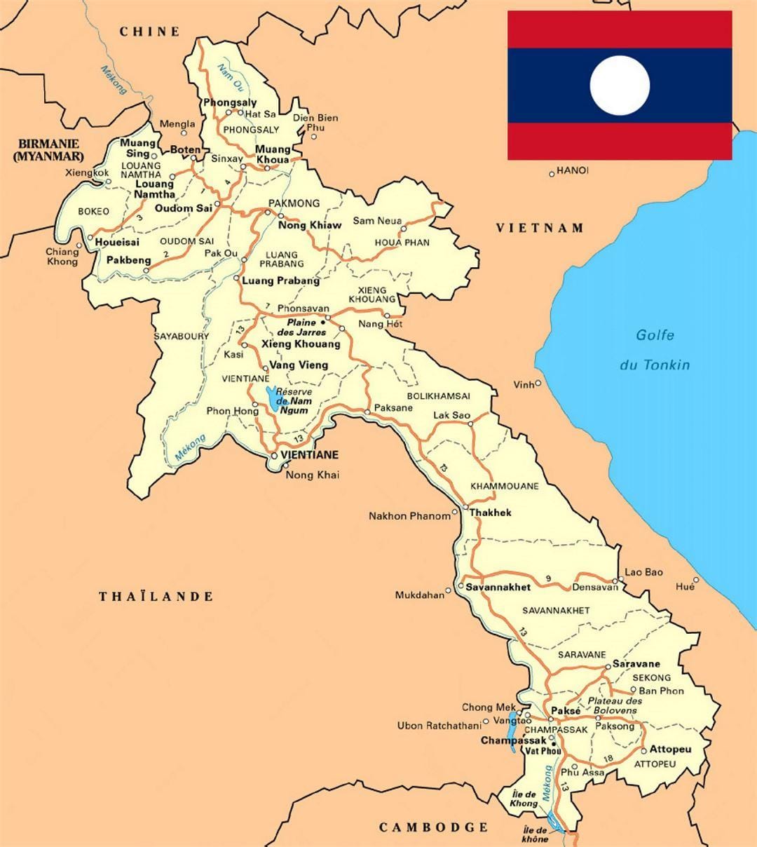 กล่องแสดงรายละเอียดบนแผนที่ของลาว name