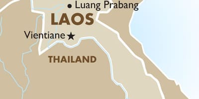 แผนที่ของเมืองหลวงของลาว name 
