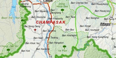 แผนที่ของ champasak ลาว name